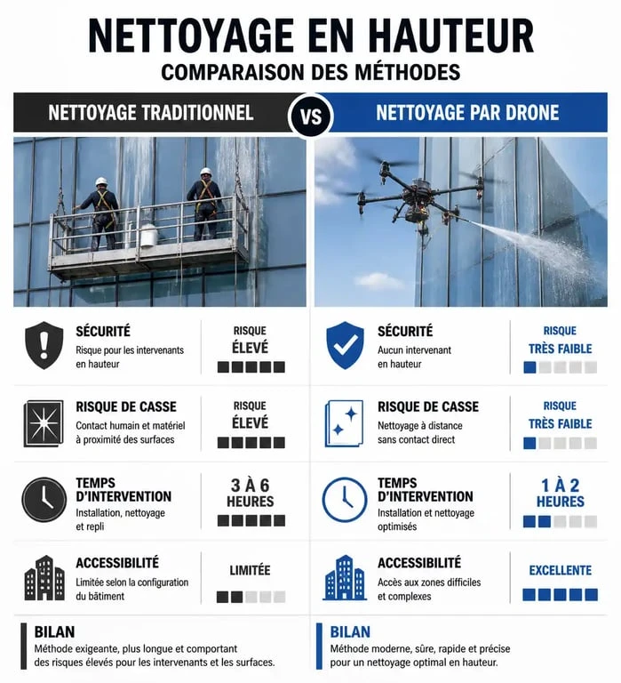 Comparatif des méthodes de nettoyage de toiture : traditionnel vs drone pour un entretien efficace et sécurisé
