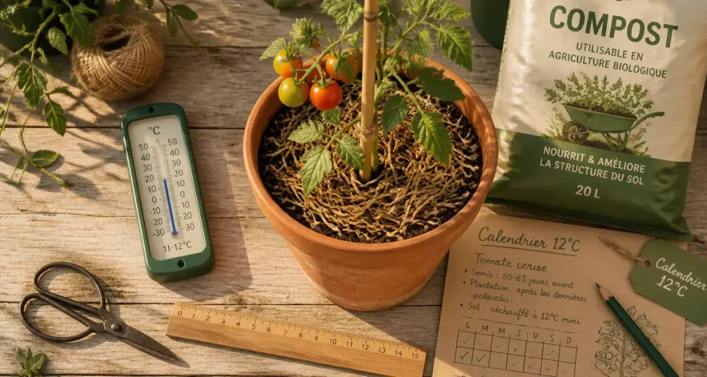 Quand planter tomates cerises : repère 12°C pour la plantation