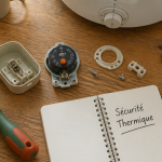 réarmer thermostat chauffe eau sur plan de travail