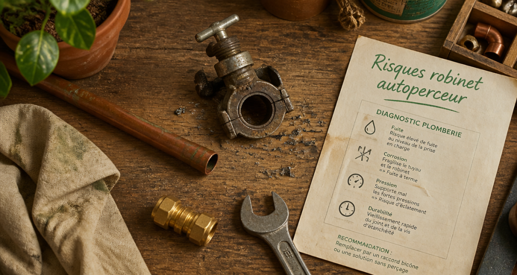 robinet autoperceur interdit sur plan de travail avec alternatives