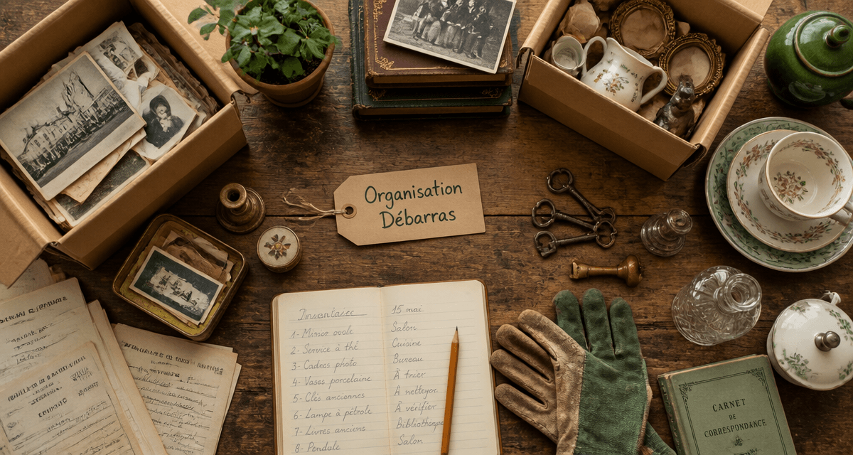 Vider maison après décès cartons organisation