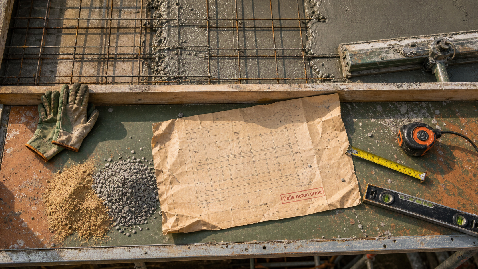 Vérifications d’une dalle en béton armé : portée 6 m et largeur 60 cm