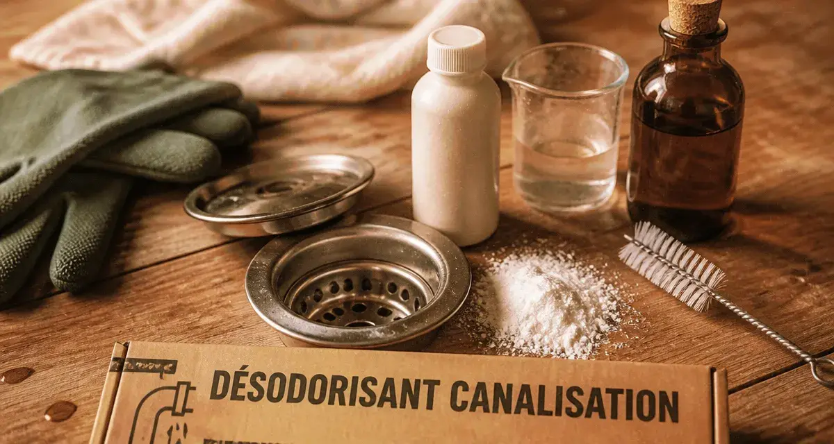 Désodorisant canalisation naturel biologique et chimique, bicarbonate et vinaigre