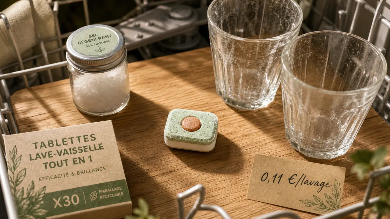 Meilleure tablette lave vaisselle Lidl W5 : 0,11 €/lavage