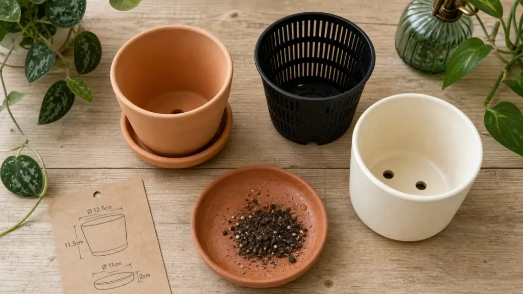 Choisir un pot de fleurs : taille juste, drainage et matériau adapté