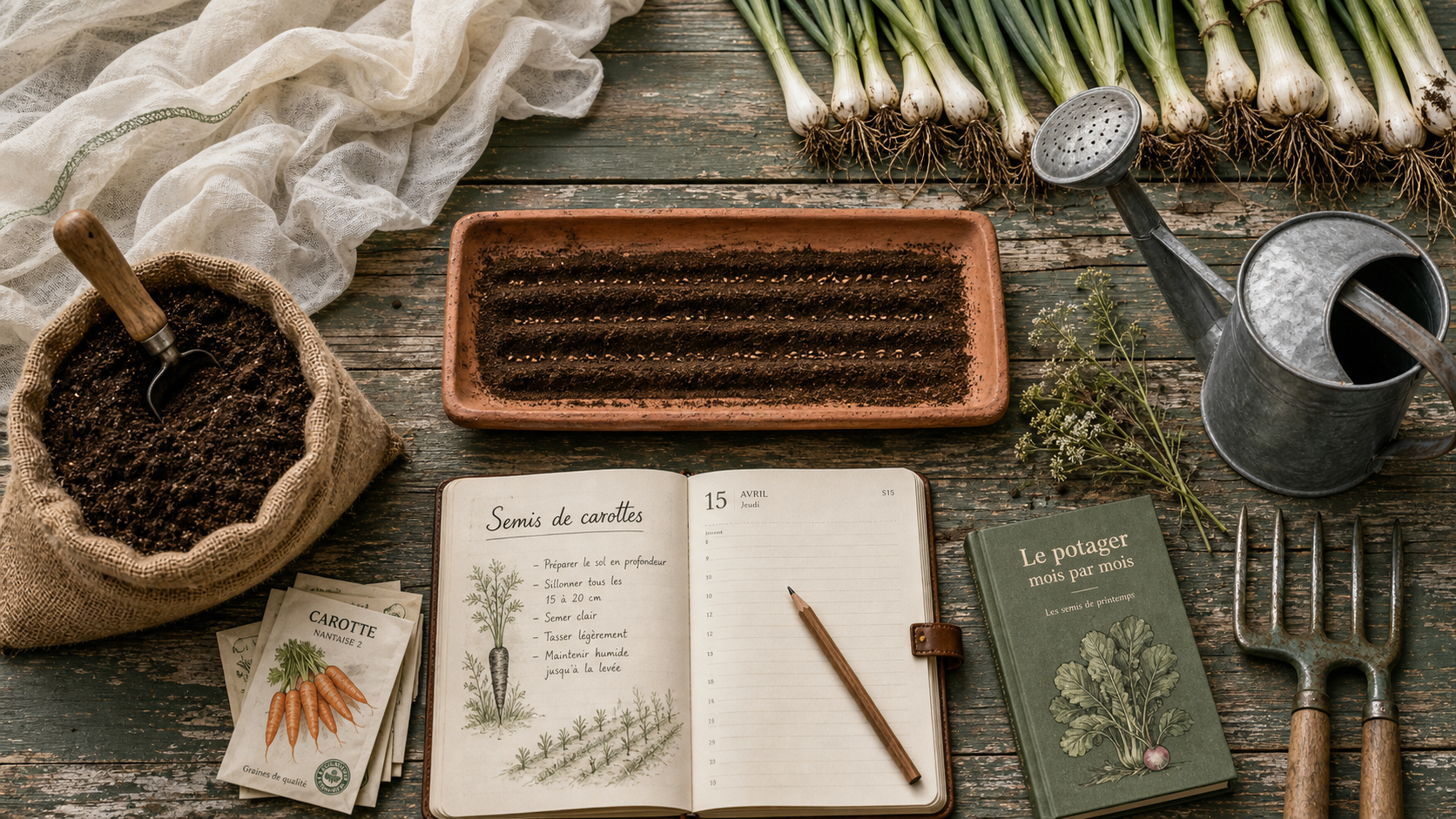 Quand semer les carottes : calendrier de février à l’hiver