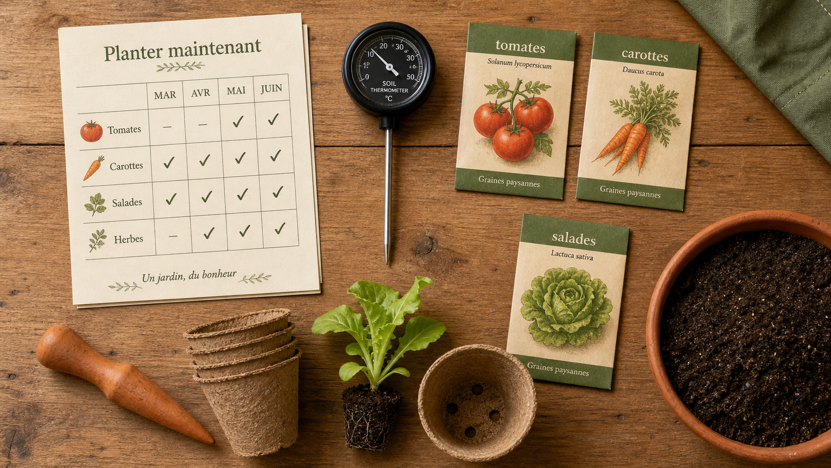 Que peut on planter dans le jardin en ce moment : calendrier, graines, sol