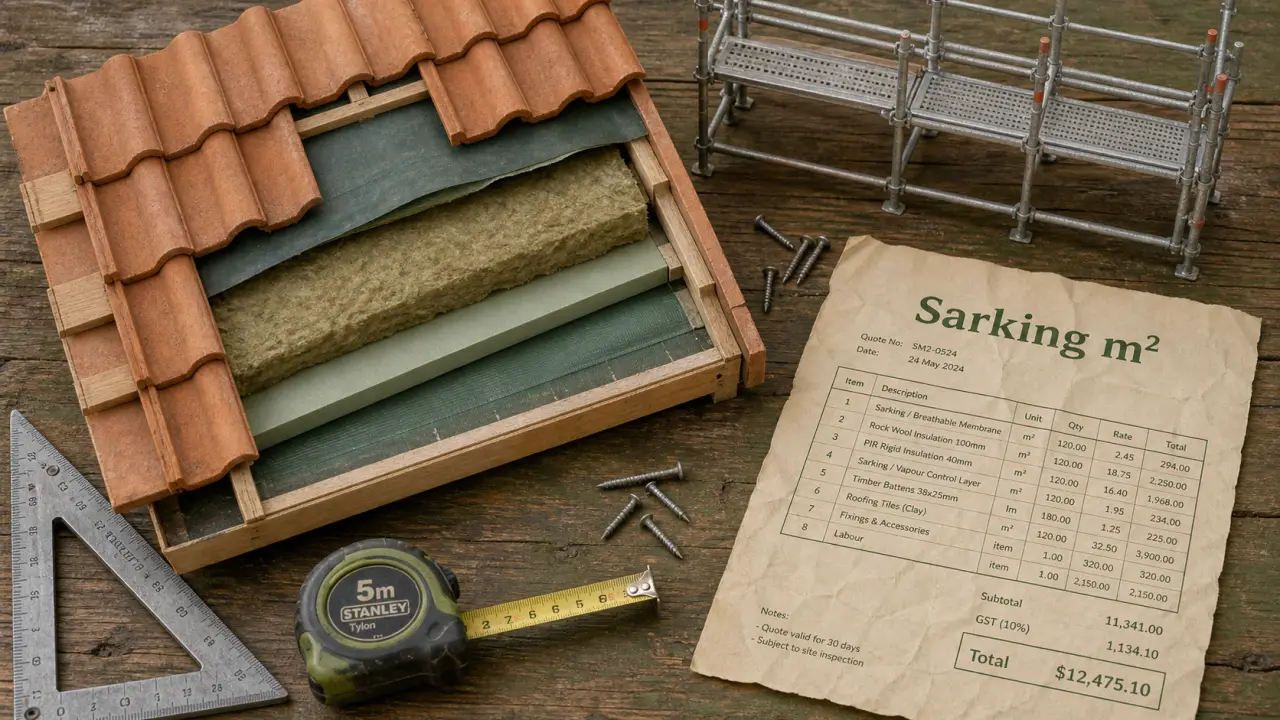 Sarking prix m2 : devis, isolant et membranes sur toiture