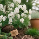 Arbuste fleur blanche printemps : seringat, deutzia ou viorne en floraison