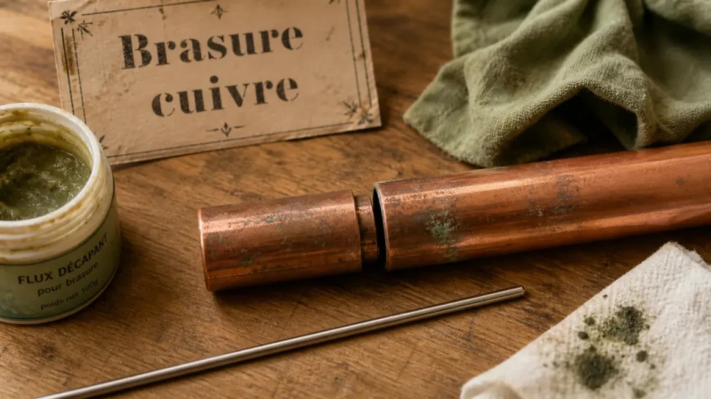 Brasure cuivre : métal d’apport, température et flux, les trois choix qui comptent