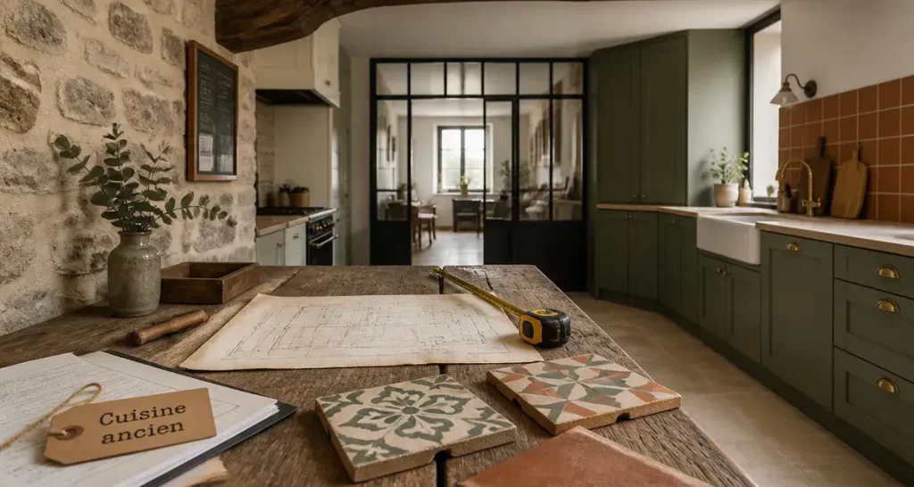 Cuisine dans une maison ancienne : 5 étapes clés pour réussir l&rsquo;alliance entre cachet et modernité