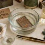 Dérochage avant peinture : bain et rinçage sur pièce métal