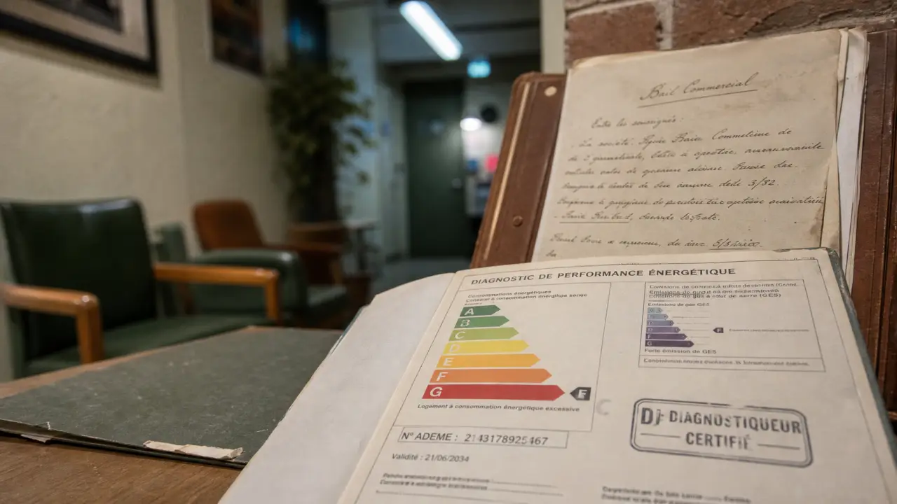 Interdiction location DPE local commercial : dossier diagnostic DPE en salle d’attente