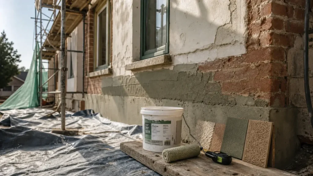 Maison de 100 m² : le vrai prix d’un ravalement de façade selon l’état, le matériau et l’accès