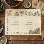 Calendrier du potager : 12 mois de semis, plantation et récoltes