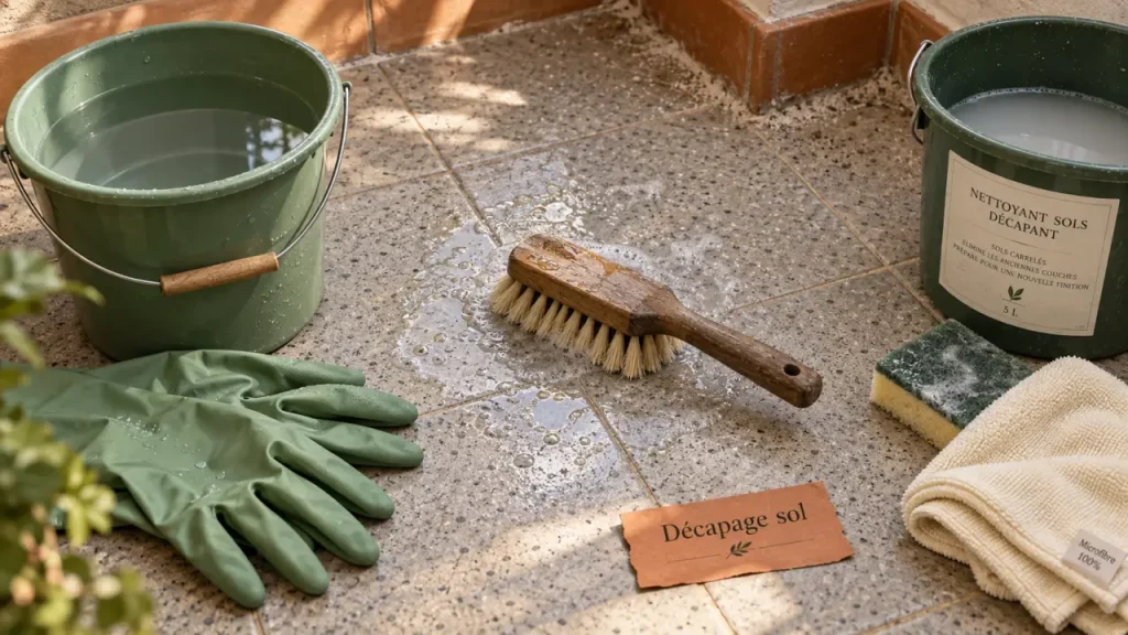 Décapage du sol carrelé : le mauvais produit peut ternir les carreaux poreux