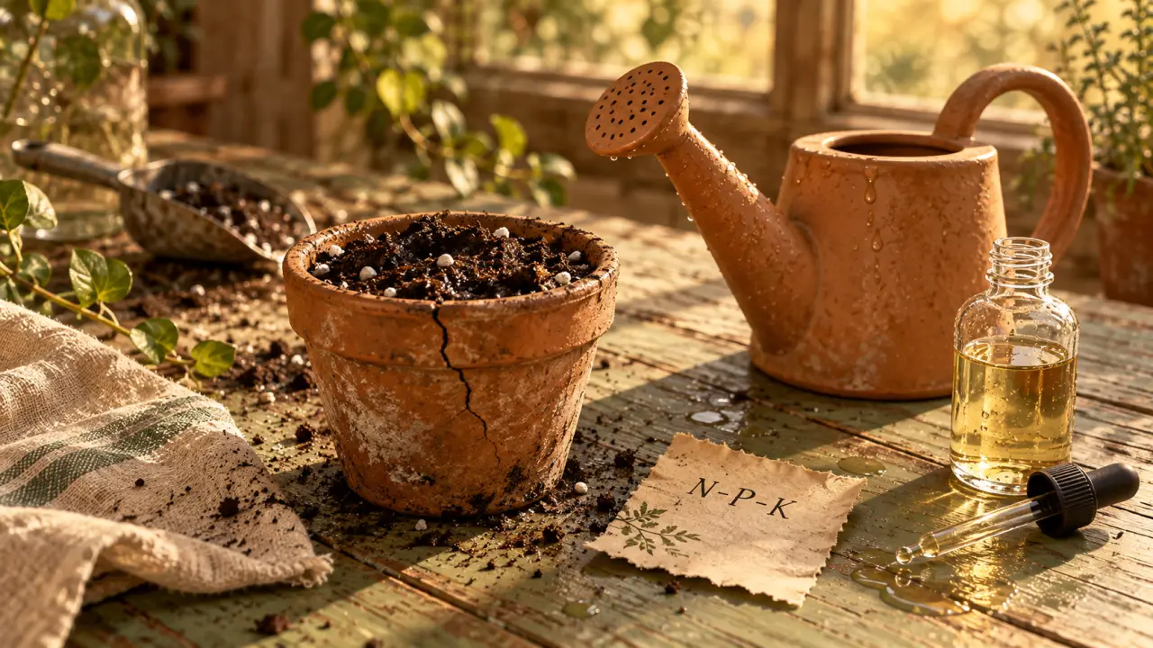Engrais plantes d intérieur : dosage sans brûler les racines (pot et pipette)