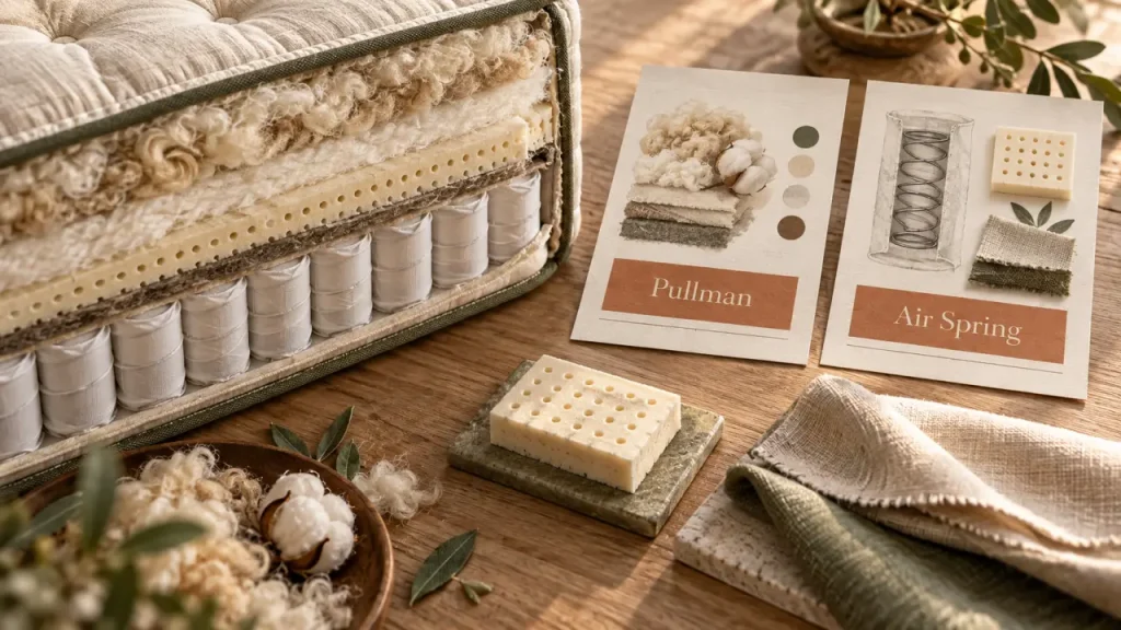 Matelas Tréca à deux : Pullman pour l’accueil, Air Spring pour le maintien dynamique