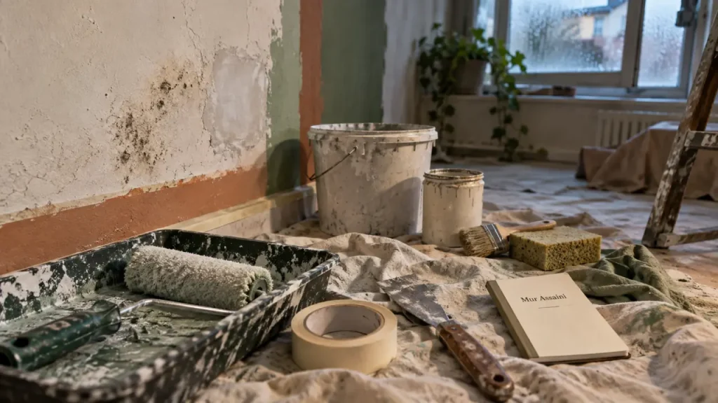 Mur humide : quelle peinture choisir et quand faut-il traiter la cause ?