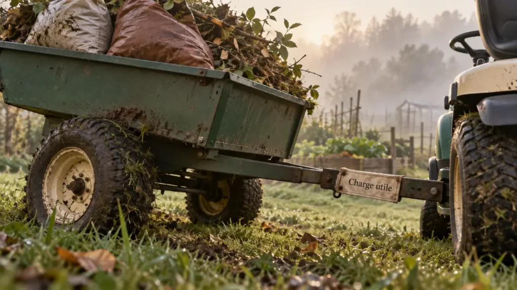 Remorques pour tracteur tondeuse : la surcharge fatigue rapidement la transmission