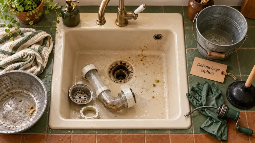 Canalisation bouchée : les bons gestes avant de forcer ou de verser un produit