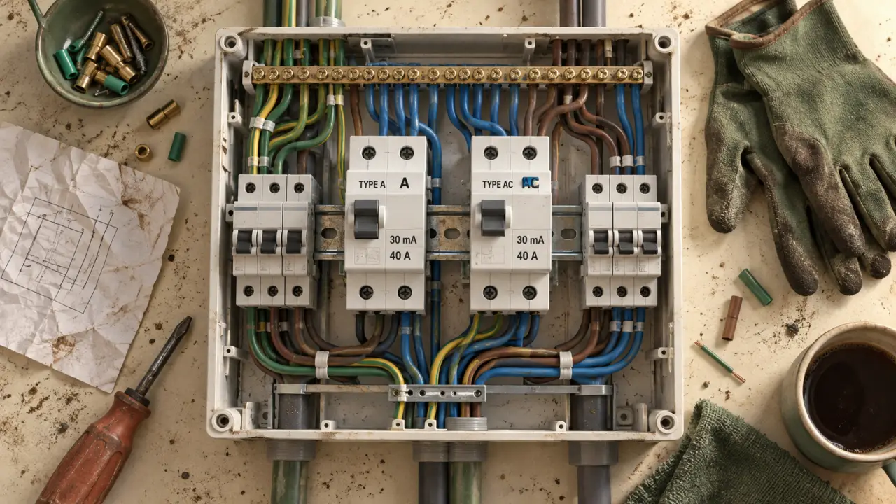 Différentiel type a ou ac, 30 mA, pour protéger le circuit électrique