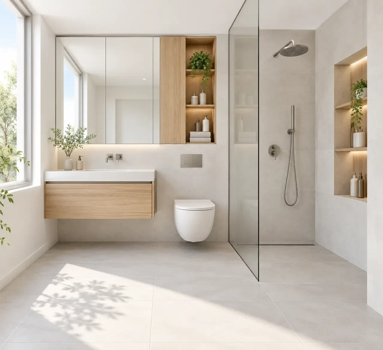 Idée rénovation salle de bains pour optimiser une petite pièce avec rangements compacts