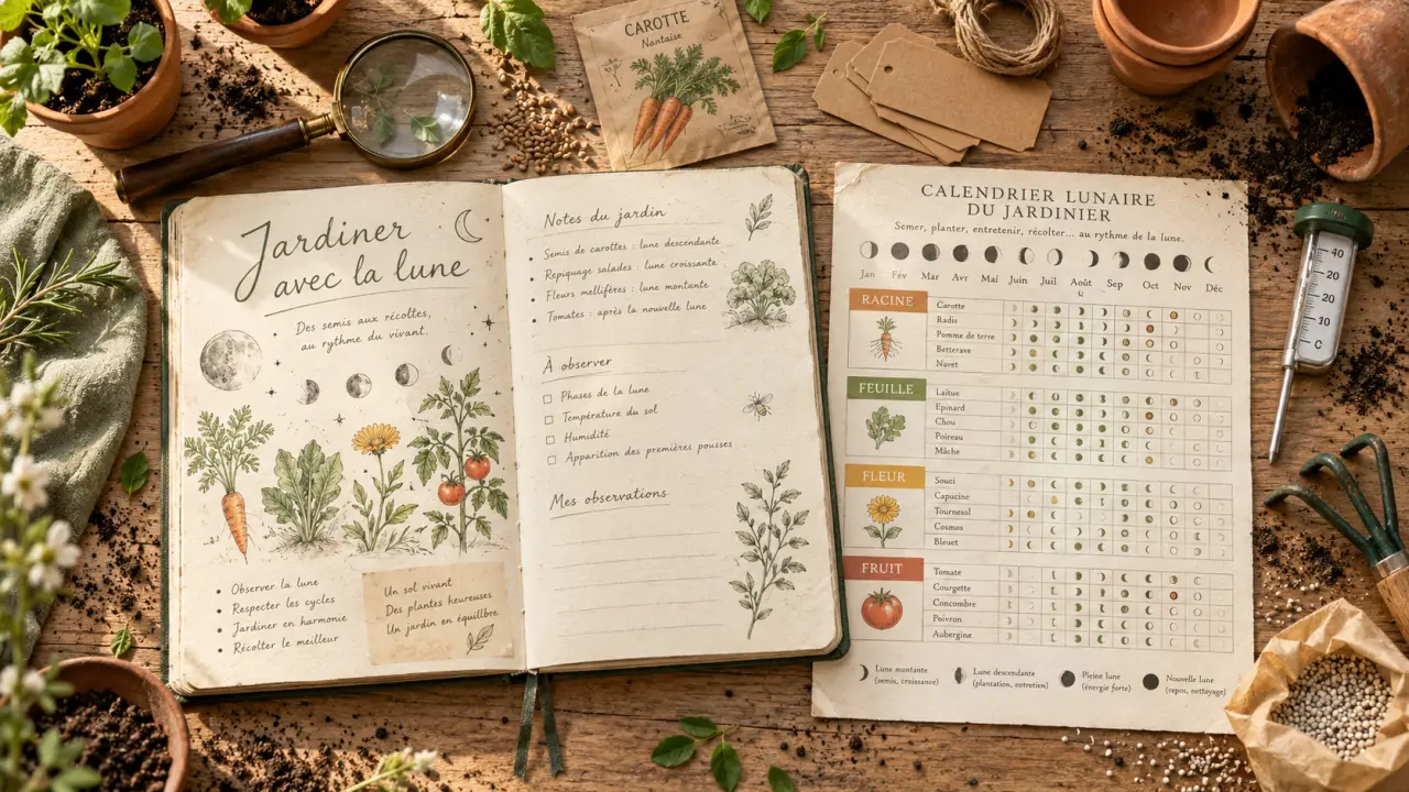 Jardiner avec la lune mars 2026 : semis et calendrier lunaire au jardin