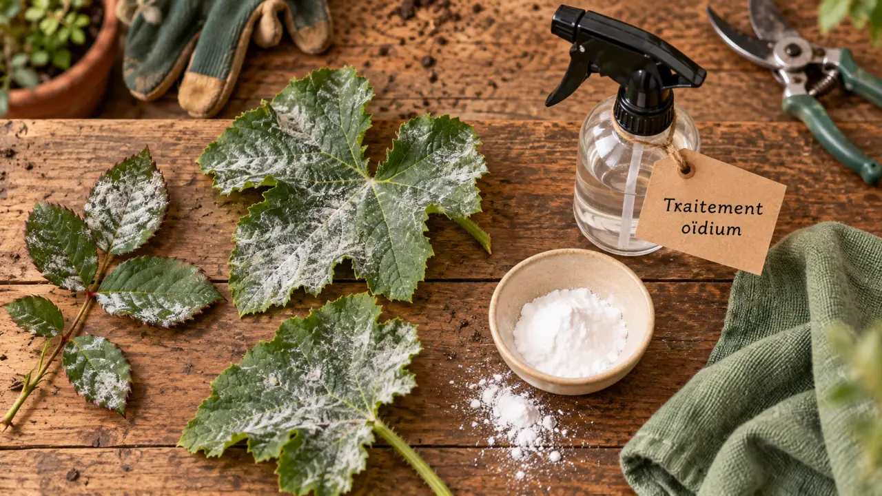 Oidium traitement curatif au bicarbonate 5 g/l
