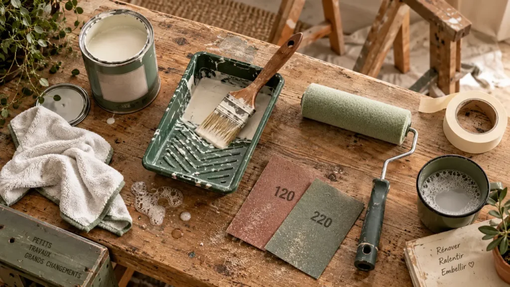 Peindre une table en bois : la préparation et la finition font la différence